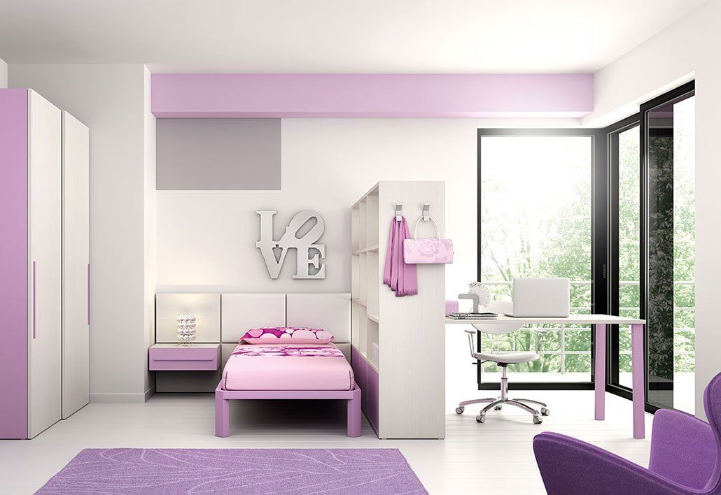 Camera da letto rosa