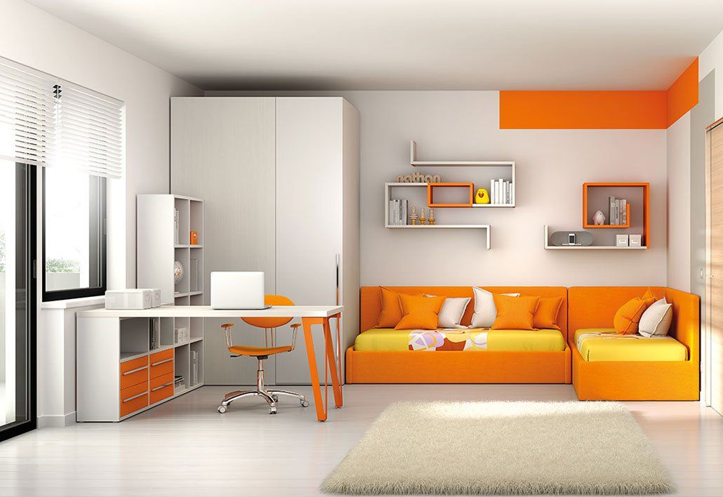Camera da letto moderna per bambini