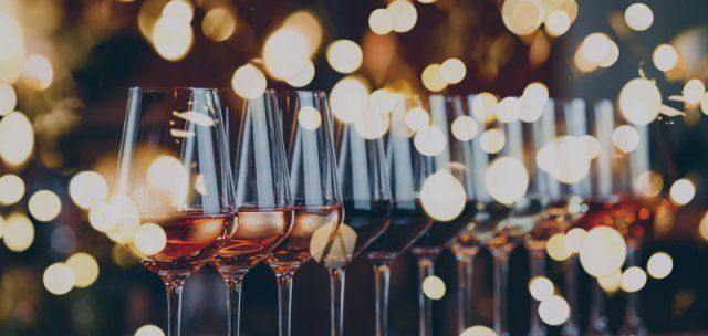 Caterers — Wine Glasses in a Row in Dallas, TX