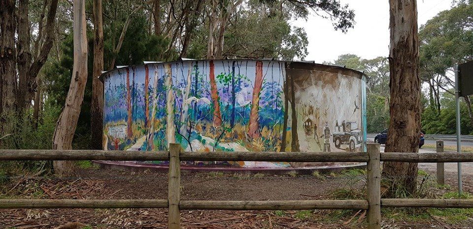Arthur's Seat Water Tank Art, Australian Silo Art Trail