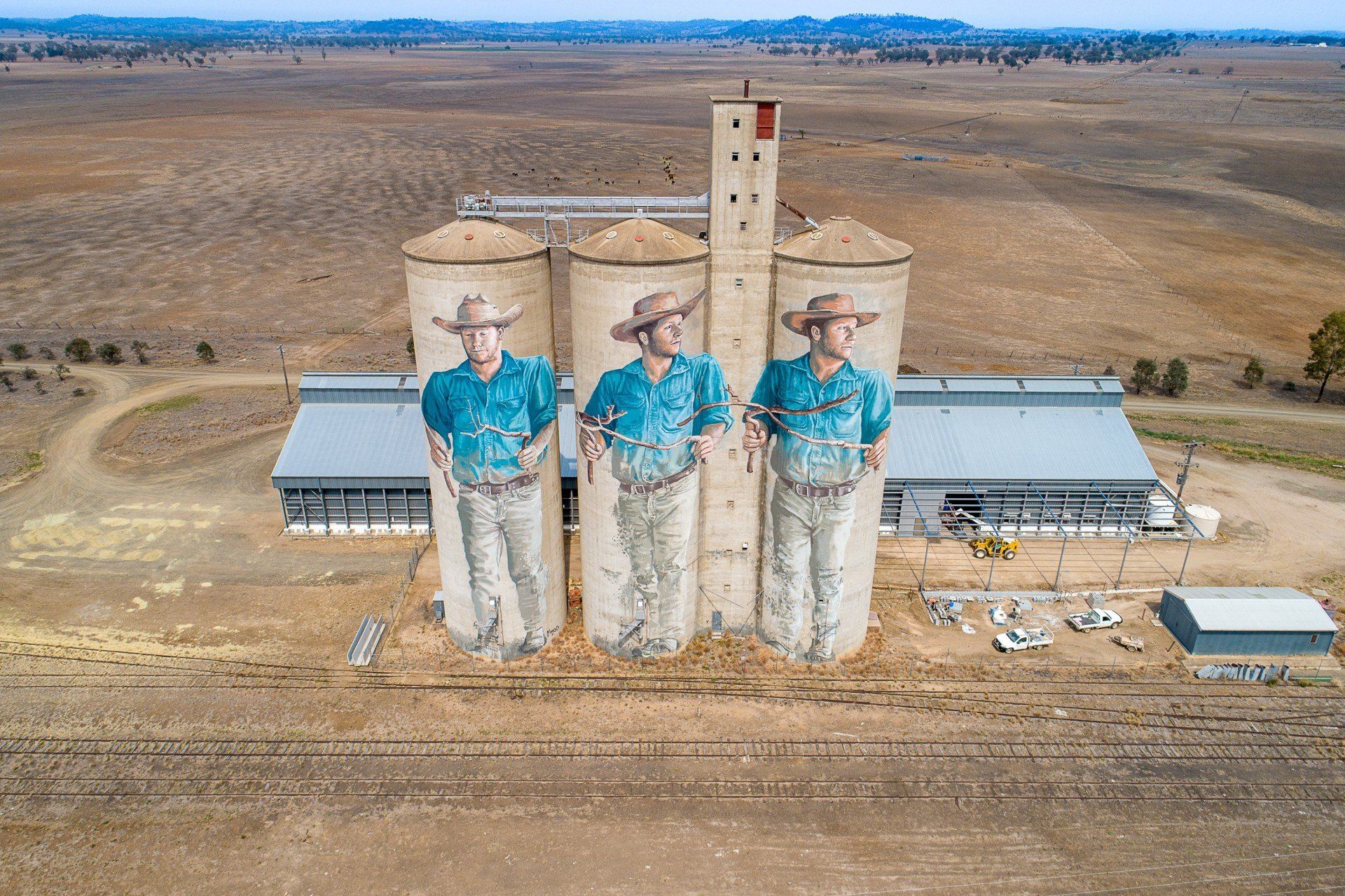 Australian Silo Art Trail, Barraba Silo Art, Fintan Magee