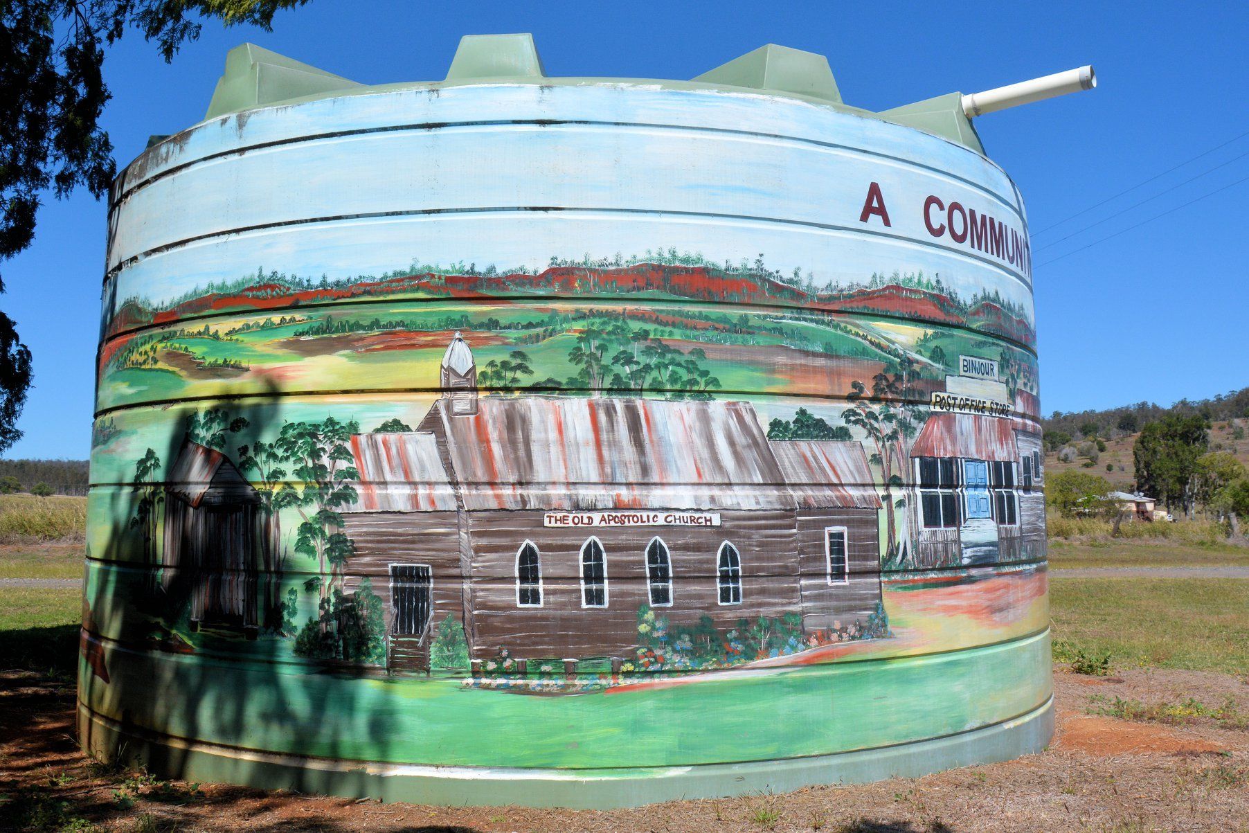 Binjour Water Tank, Australian Silo Art Trail