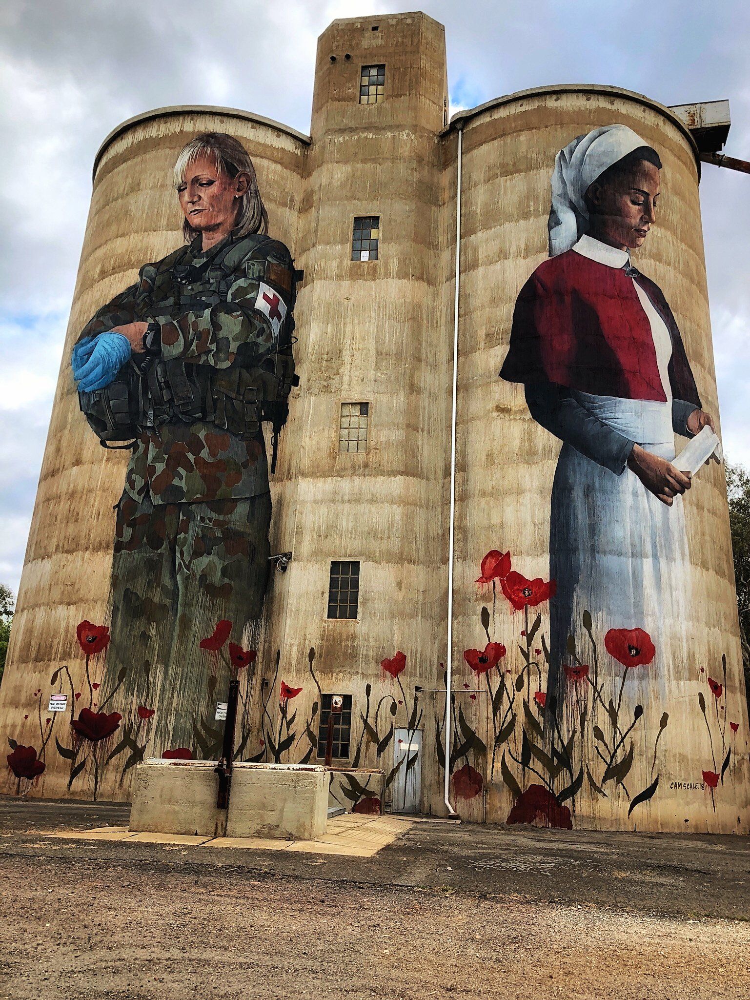 Devenish Silo Art, Australian Silo Art Trail, Cam Scale