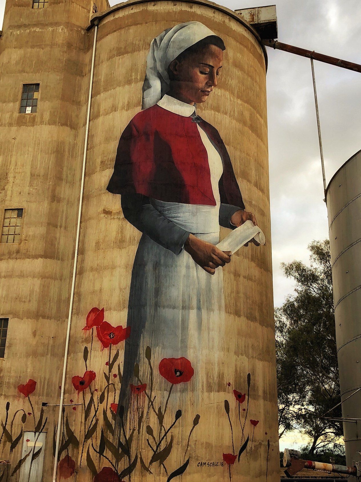 Devenish Silo Art, Australian Silo Art Trail, Cam Scale