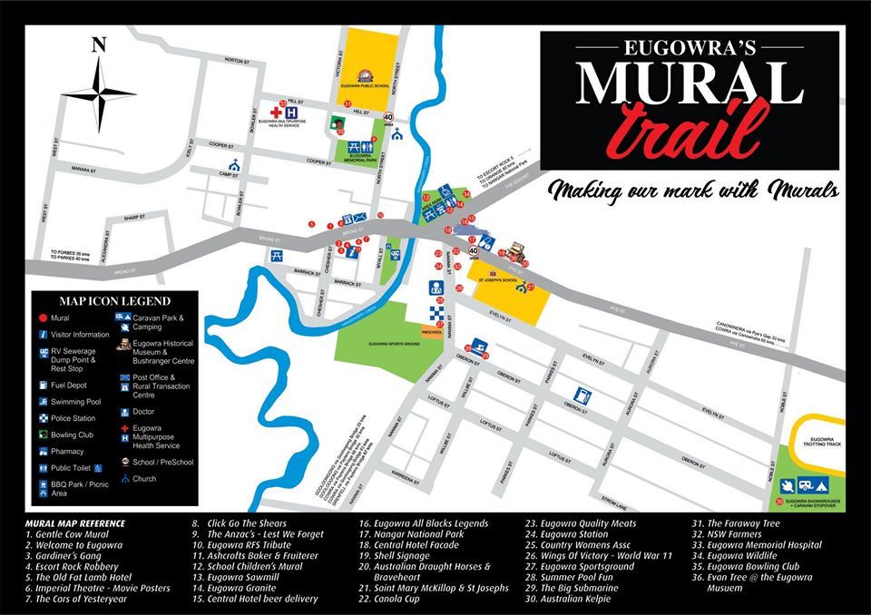Eugowra Street Art Map