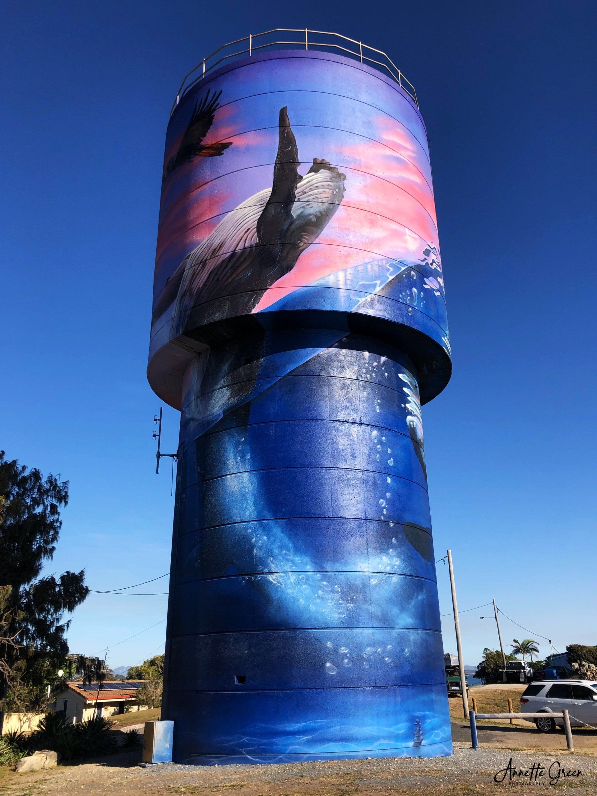 Slade Point Water Tower Art, Australian Silo Art Trail