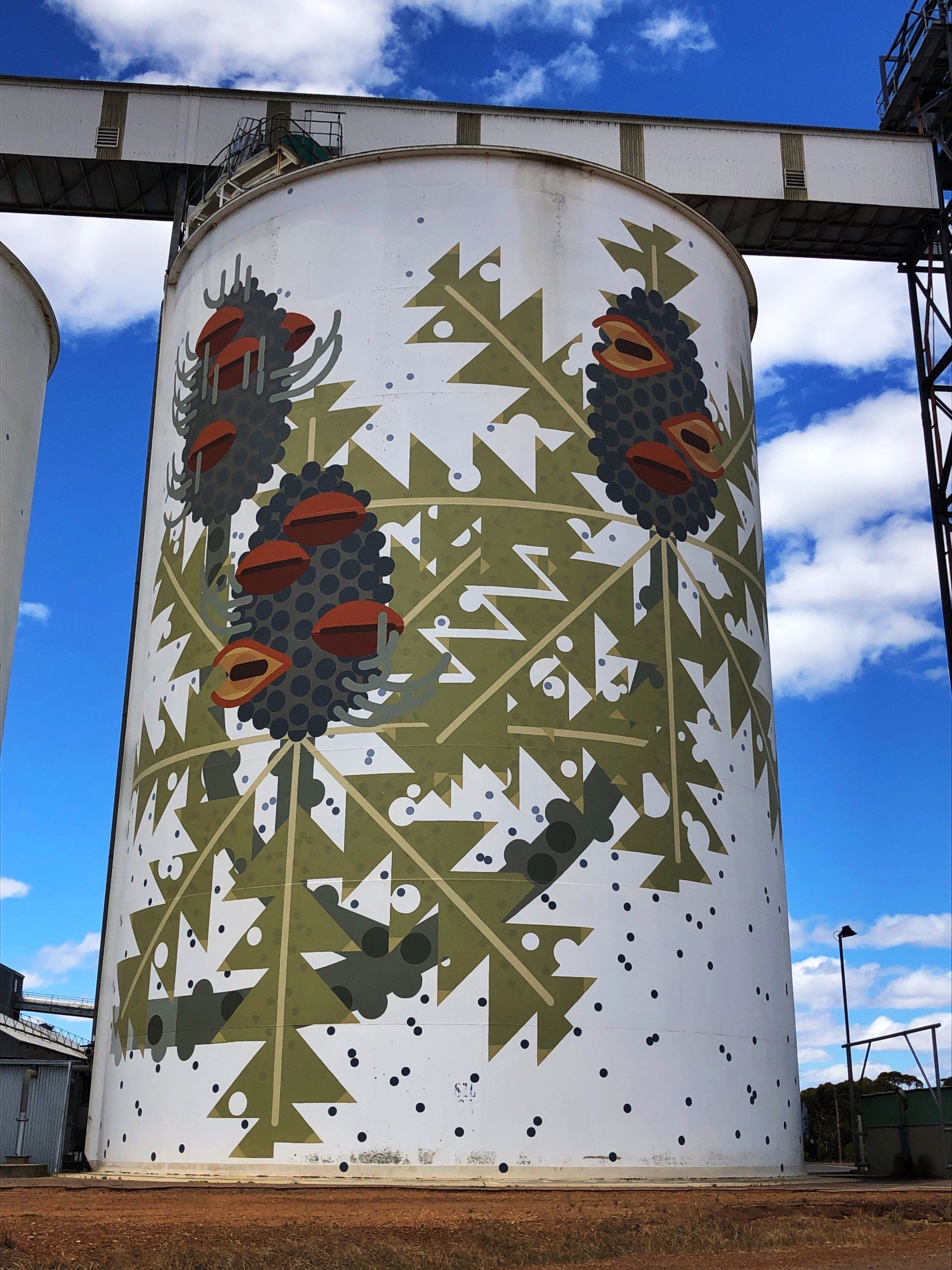 Ravensthorpe Silo Art, Australian Silo Art Trail, Amok Island, FORM PUBLIC SILO TRAIL WA