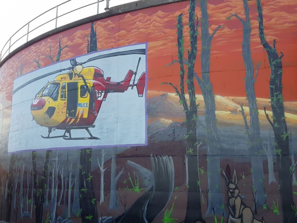 Kingston Water Tank Art, Australian Silo Art Trail