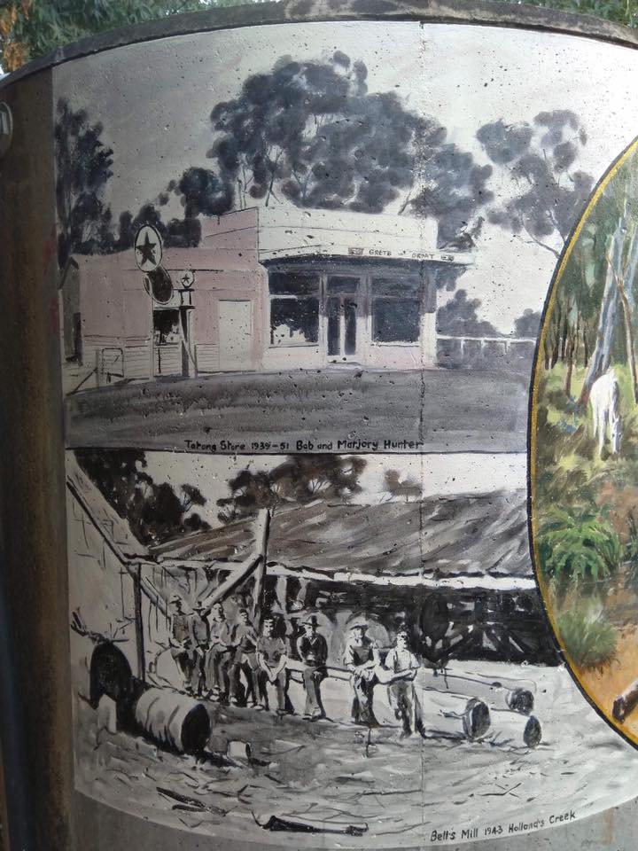 Tatong Tavern Water Tank Art, Australian Silo Art Trail