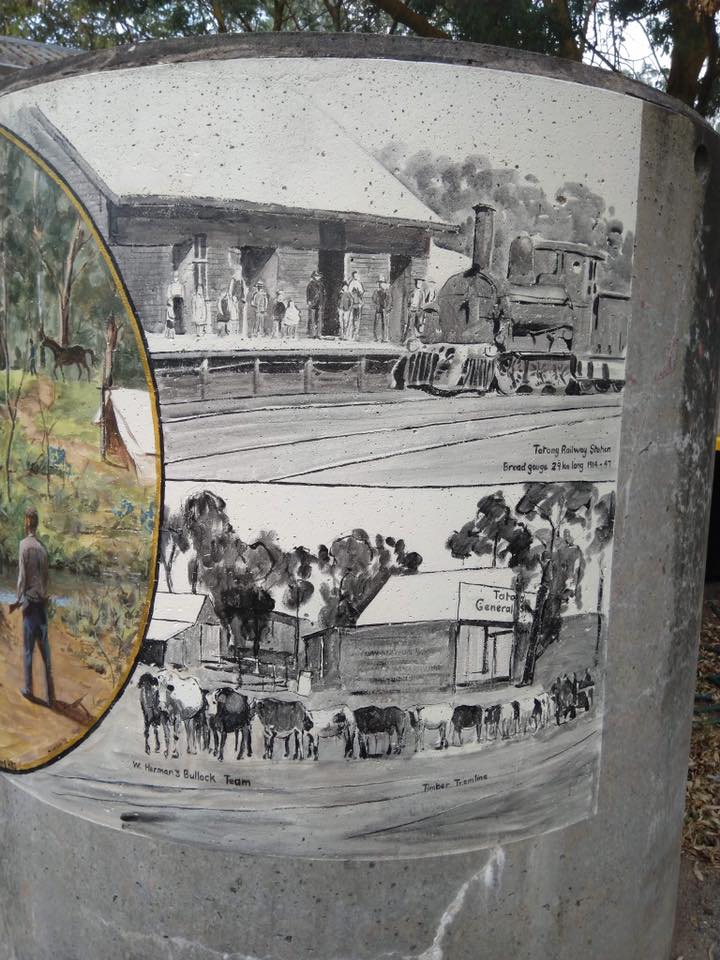 Tatong Tavern Water Tank Art, Australian Silo Art Trail