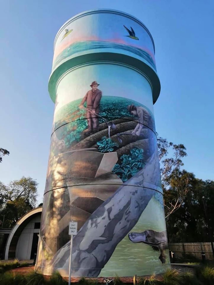 Werribee Water Tank Art, Australian Silo Art Trail