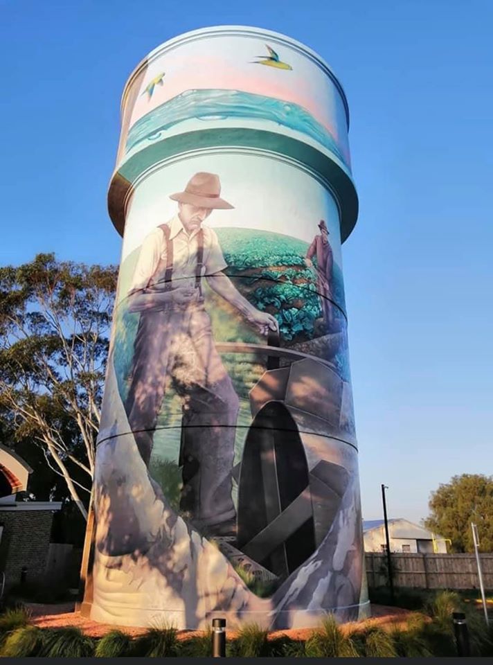 Werribee Water Tank Art, Australian Silo Art Trail