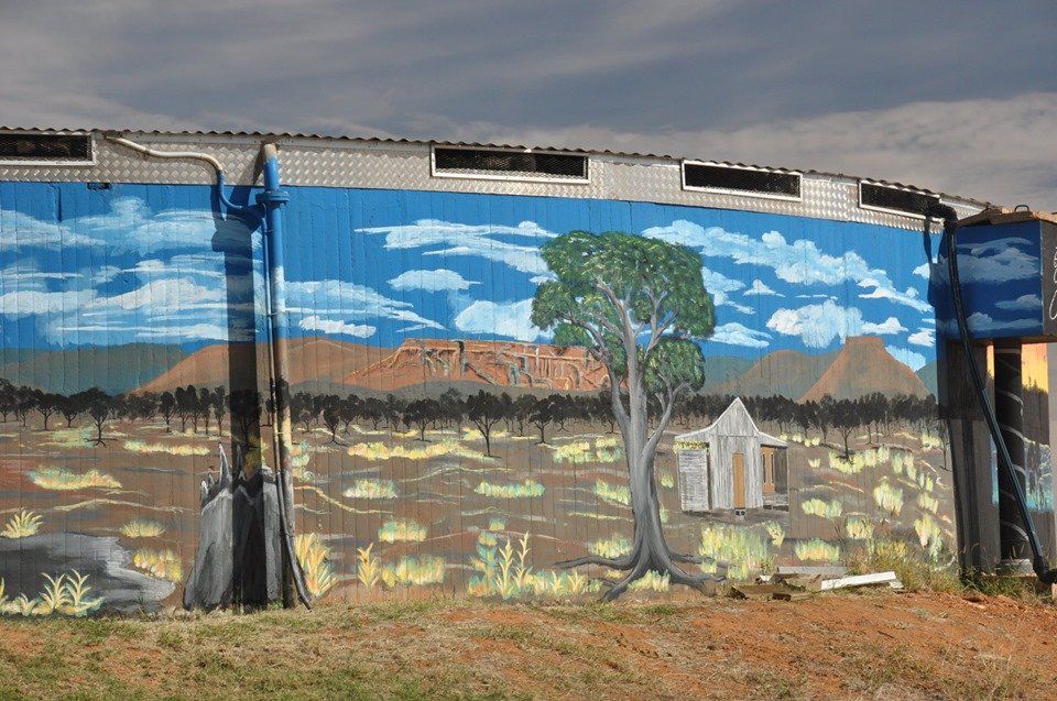 Boulia Water Tank Art, Australian Silo Art Trail