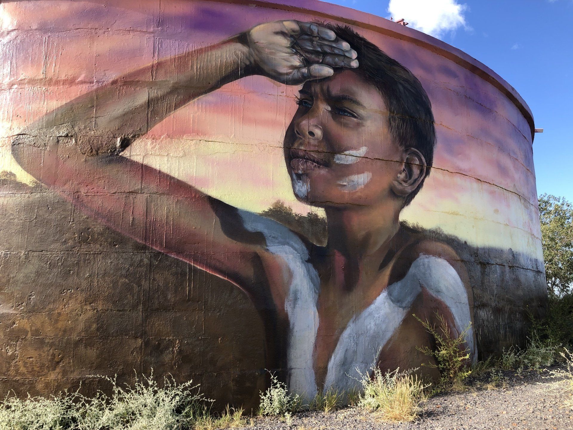 Cloncurry Water Tank Art, Australian Silo Art Trail