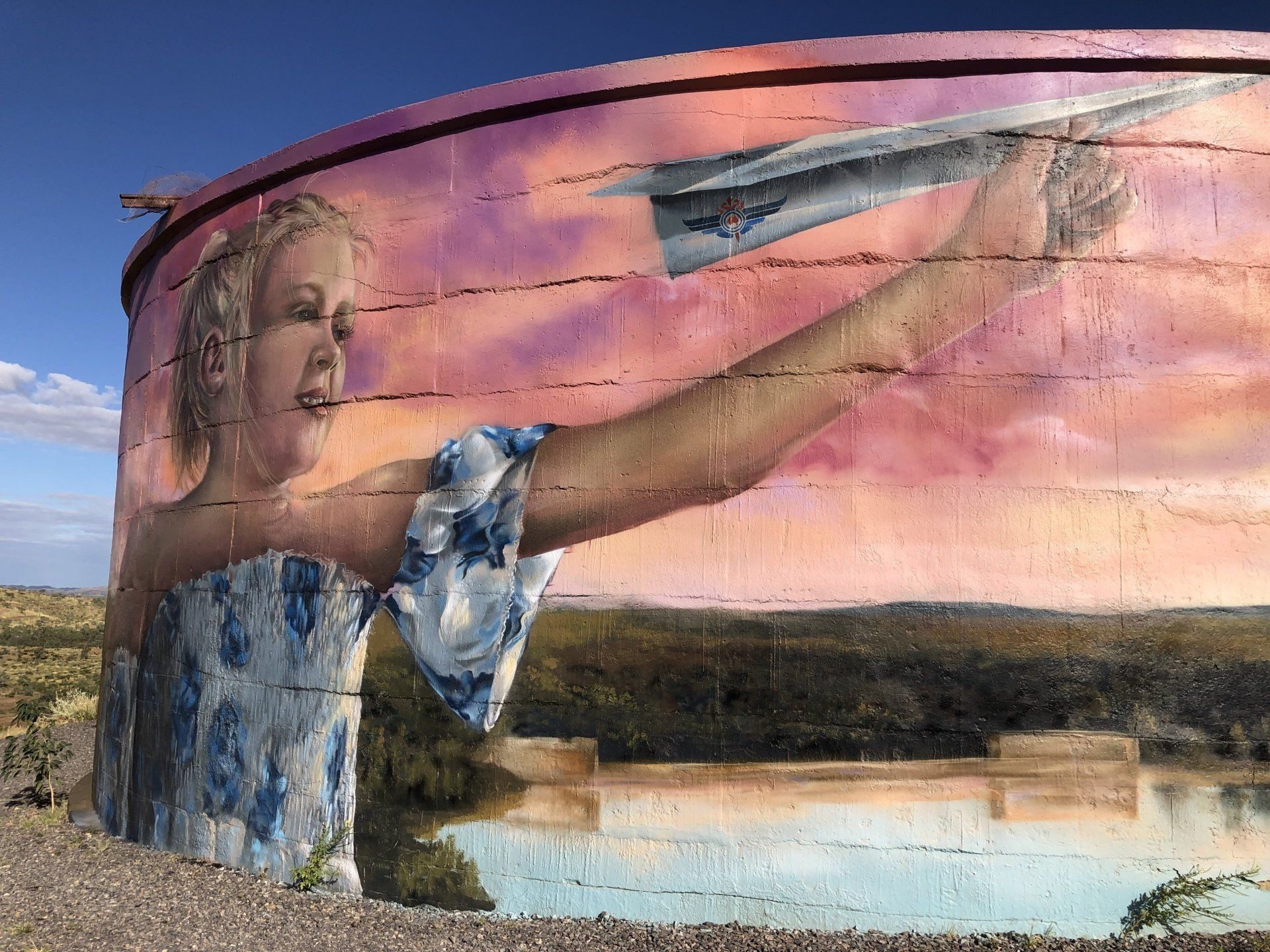 Cloncurry Water Tank Art, Australian Silo Art Trail