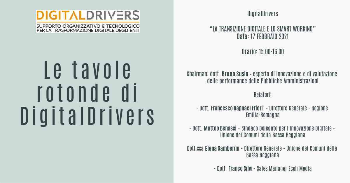 Guarda il video dell'incontro Transizione Digitale e Smart Working