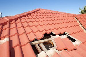 damaged tile