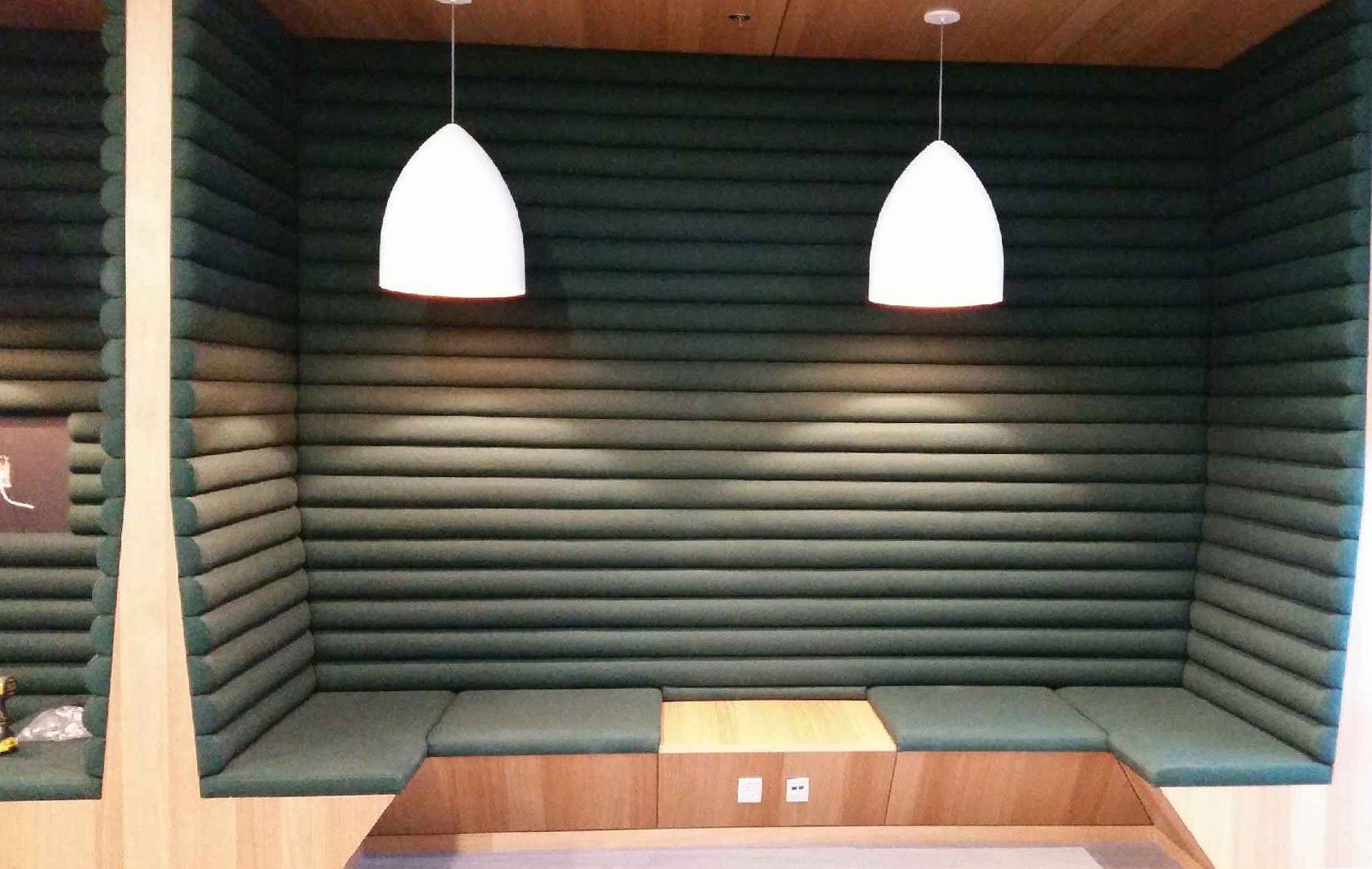 Commercial banquette seating CU Design Dallas
