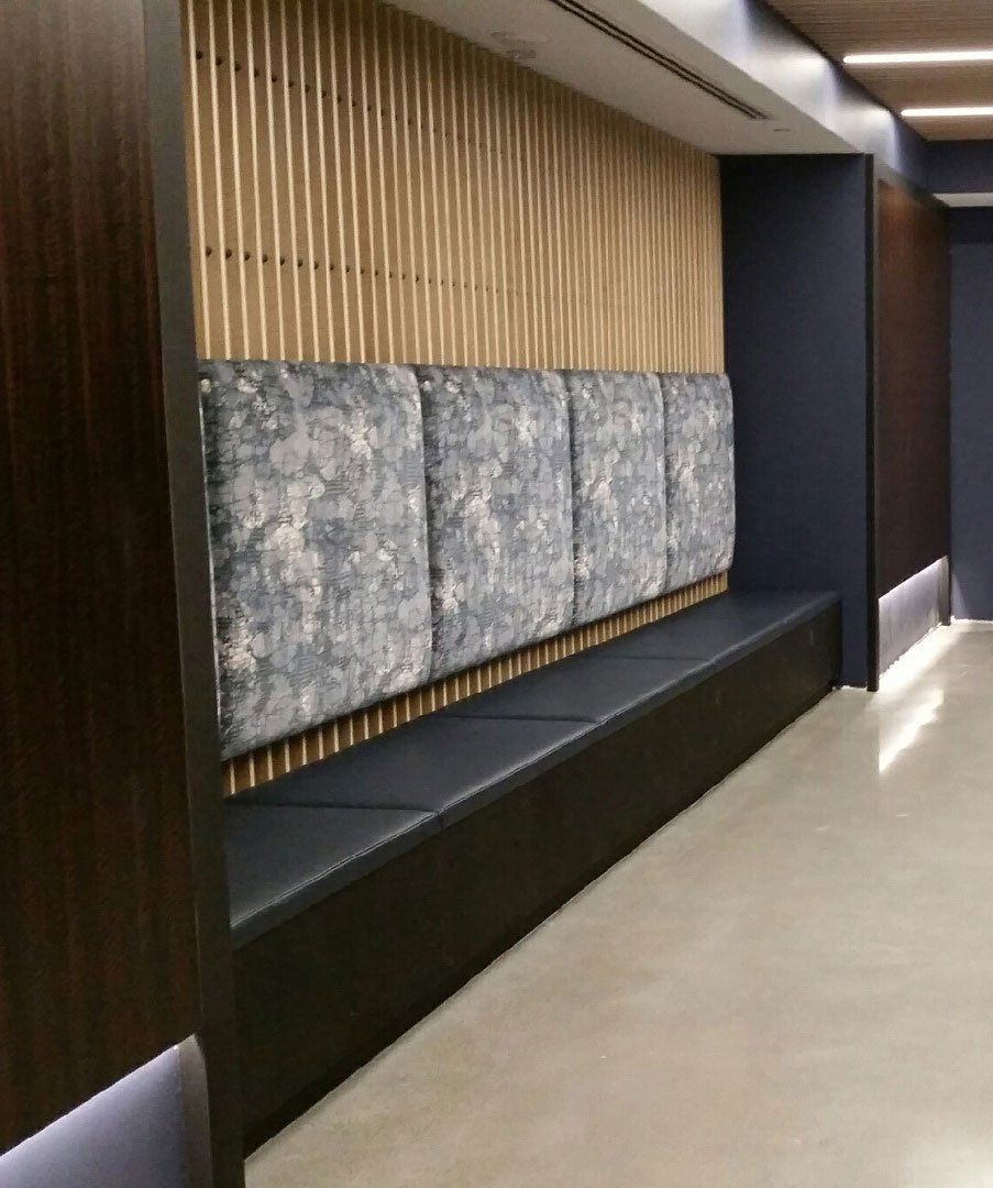 recessed wall banquettes CU Design Dallas