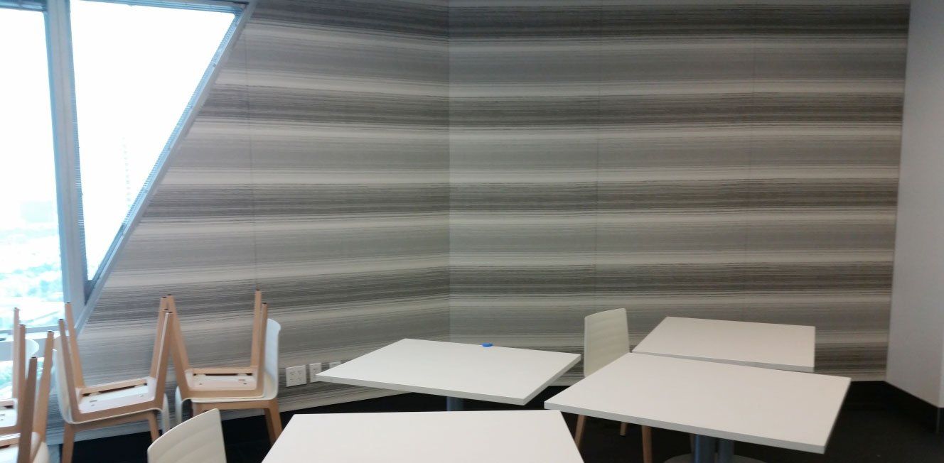 Break Room wall panels CU Design Dallas