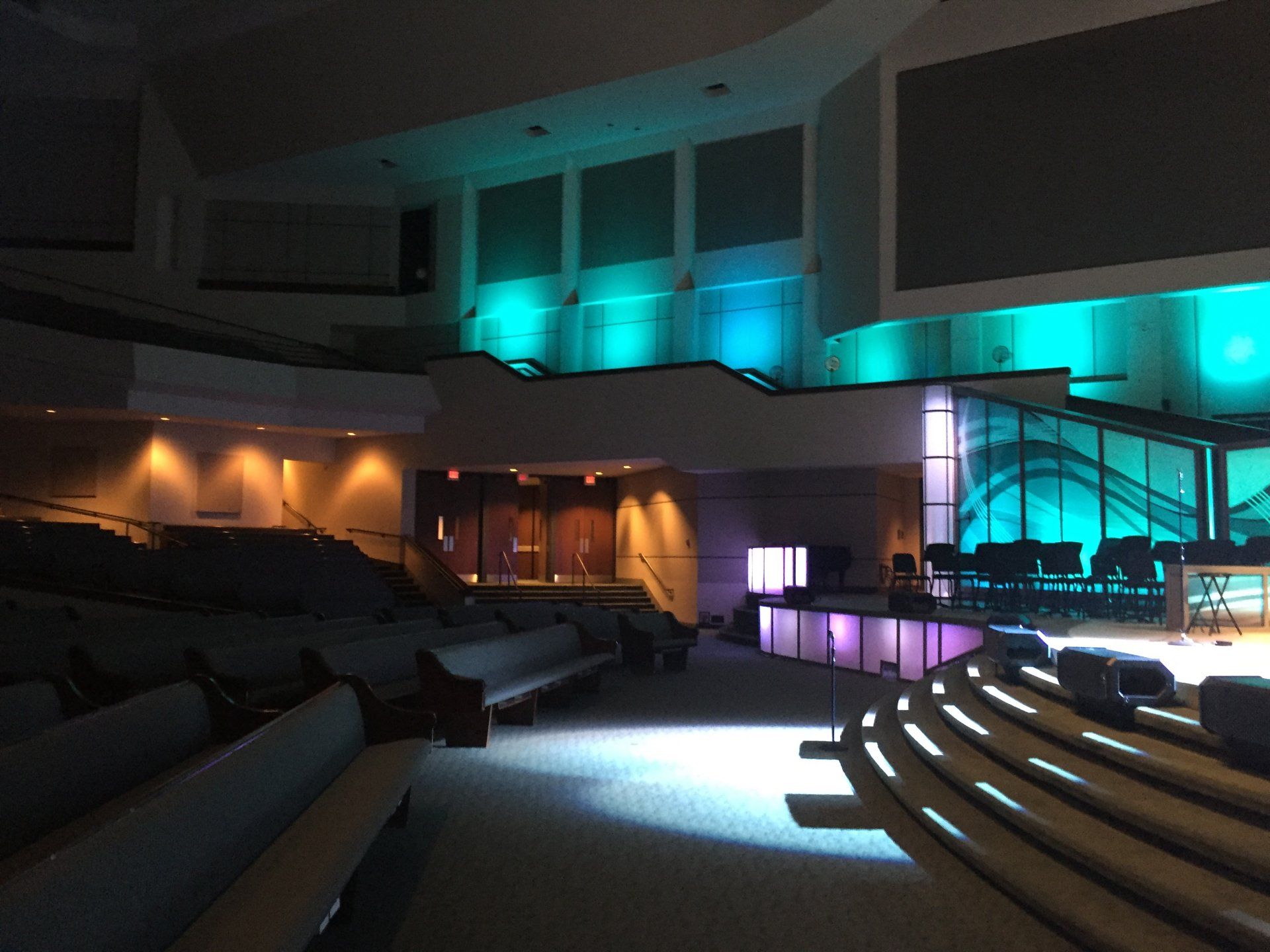 Gateway church wall paneling CU Design Dallas