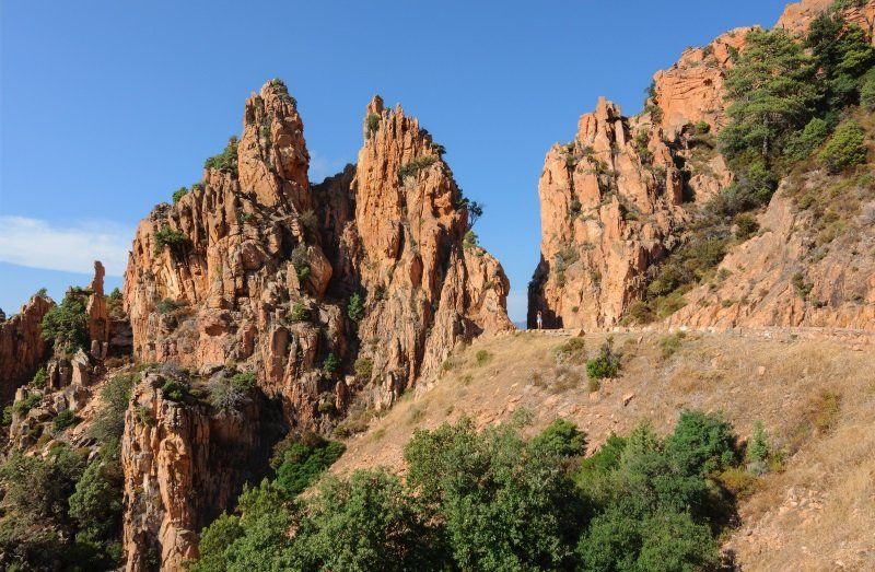 Paesaggio roccioso in Corsica