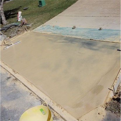 sidewalk in progress
