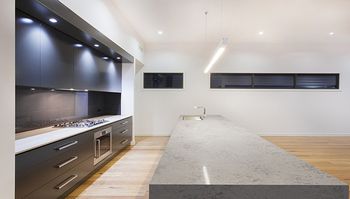 View of the kitchen after renovation