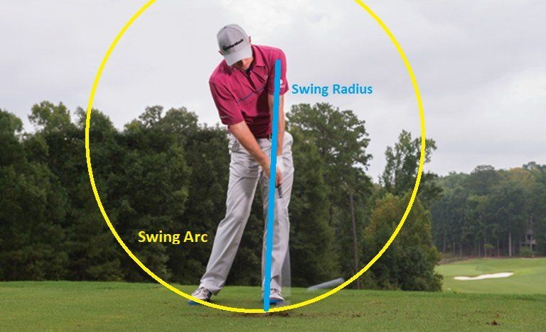 A man is swinging a golf club on a golf course.