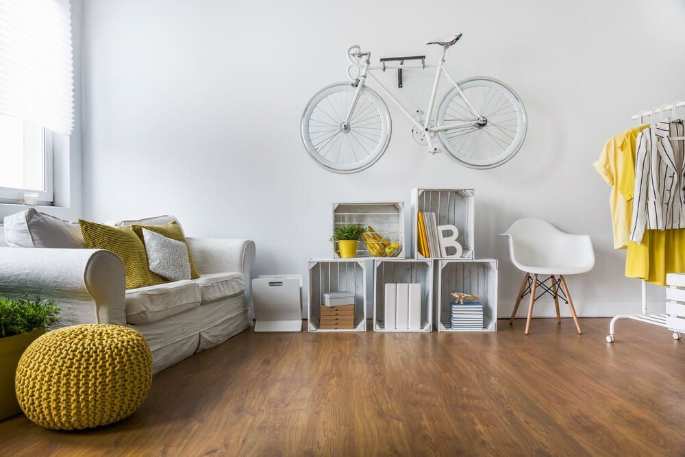 parquet in legno in salotto