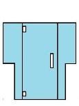 PL91C Custom Heavy Glass Series *3DC Door — Trenton, NJ — Cooks Glass & Mirror