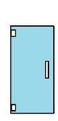 300CV Frameless Hinge Shower Left Door — Trenton, NJ — Cooks Glass & Mirror