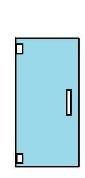 PL90 Heavy Glass Series Shower 1A Door﻿﻿﻿﻿﻿ — Trenton, NJ — Cooks Glass & Mirror