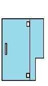 PL91 Heavy Glass Series 2DC Door﻿﻿﻿﻿ — Trenton, NJ — Cooks Glass & Mirror