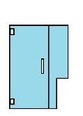 PL91 Heavy Glass Series 2D Door﻿﻿﻿﻿ — Trenton, NJ — Cooks Glass & Mirror