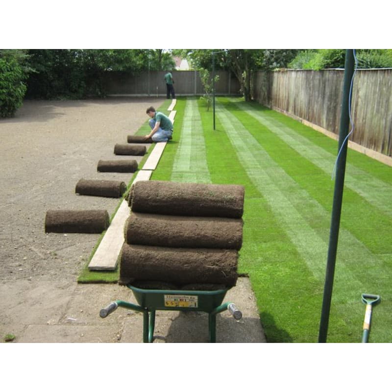 rolls of turf