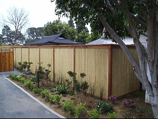 Sandwich-Style Bamboo Fence