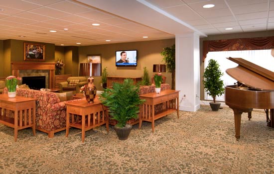 heathwood assisted living common area in penfield ny 