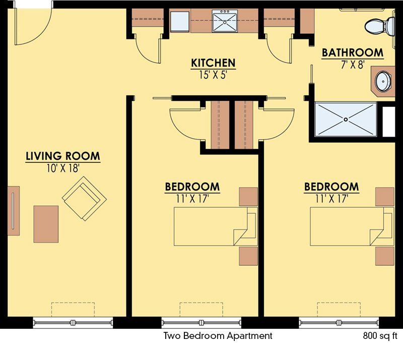 Heathwood Two-Bedroom Apartment - 3D Tour