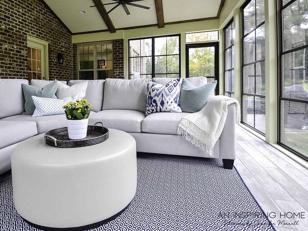 Season Porch White Coffee Table | Charlotte, NC | An Inspiring Home