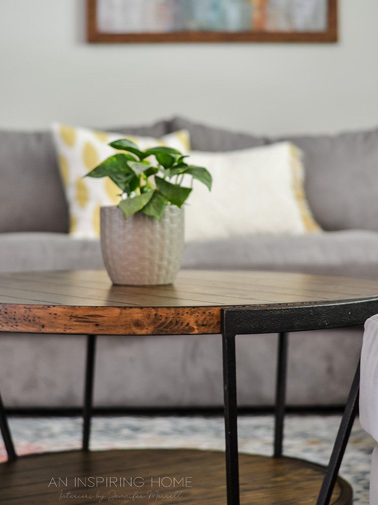 Colorful & Casual Wooden Coffee Table | Marvin, NC | An Inspiring Home