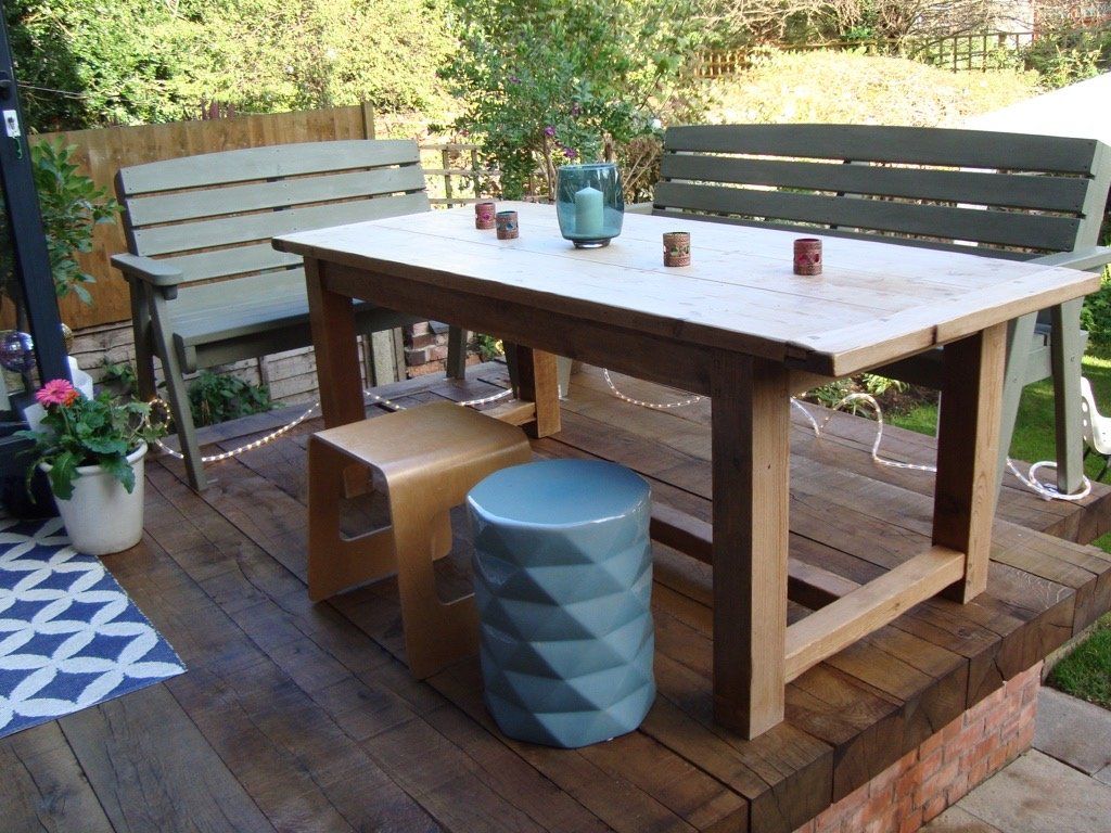 new oak board table