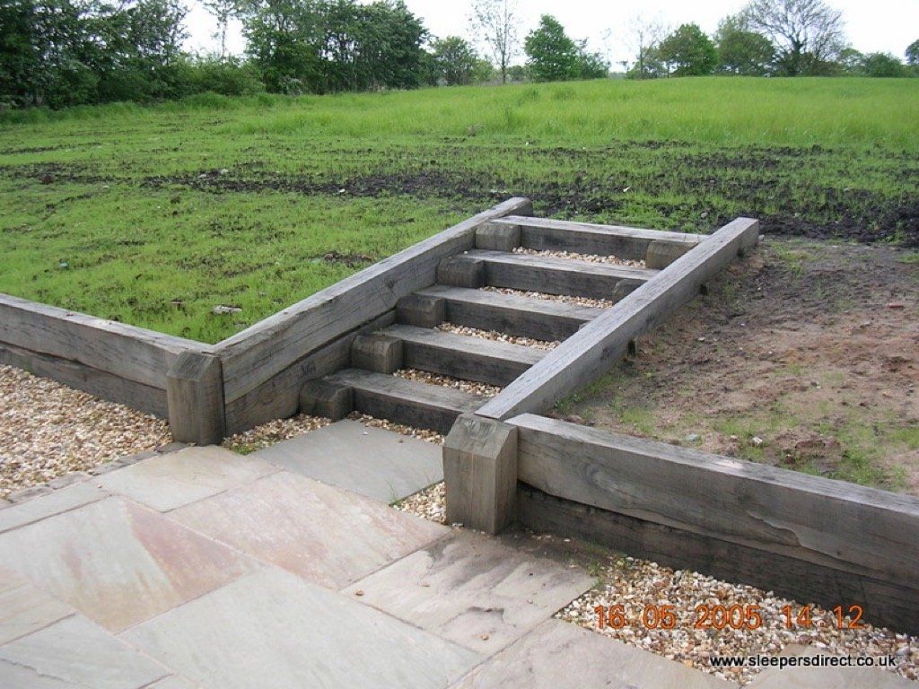 steps oak sleepers