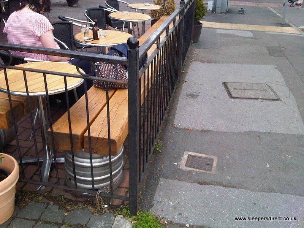 oak pub seating