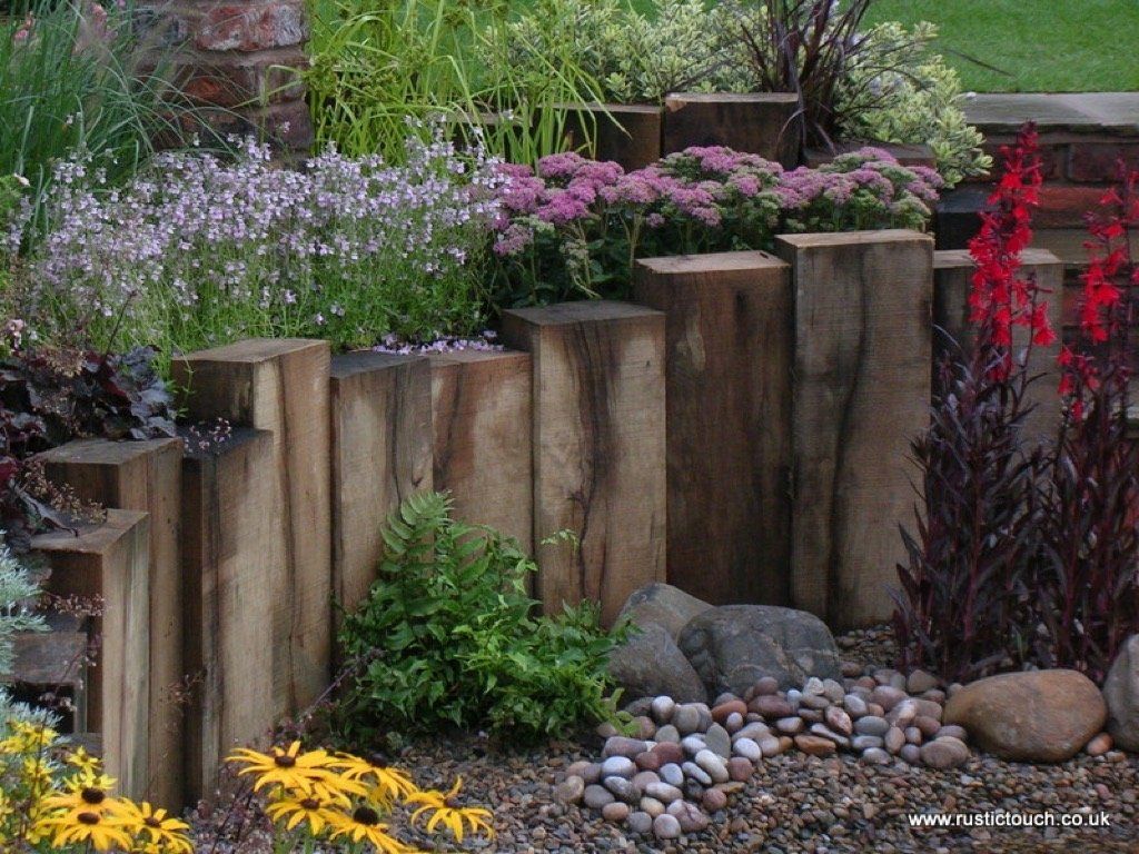 oak sleepers wall