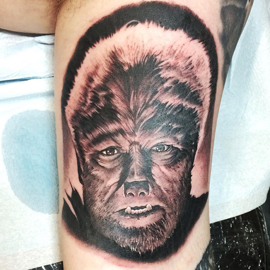 Wolfman Tattoo by Chad Lavers at Crimson Empire Tattoo in Edmonton Alberta Canada