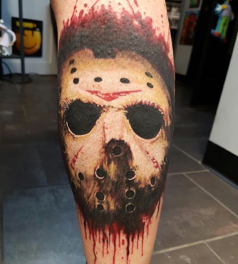 Jason Voorhees by Chris Labrenz at Black Gold Tattoo Co in Edmonton Alberta Canada