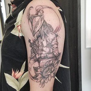 Bloodborne Tattoo by Adrienne Alexander at Crimson Empire Tattoo in Edmonton Alberta Canada
