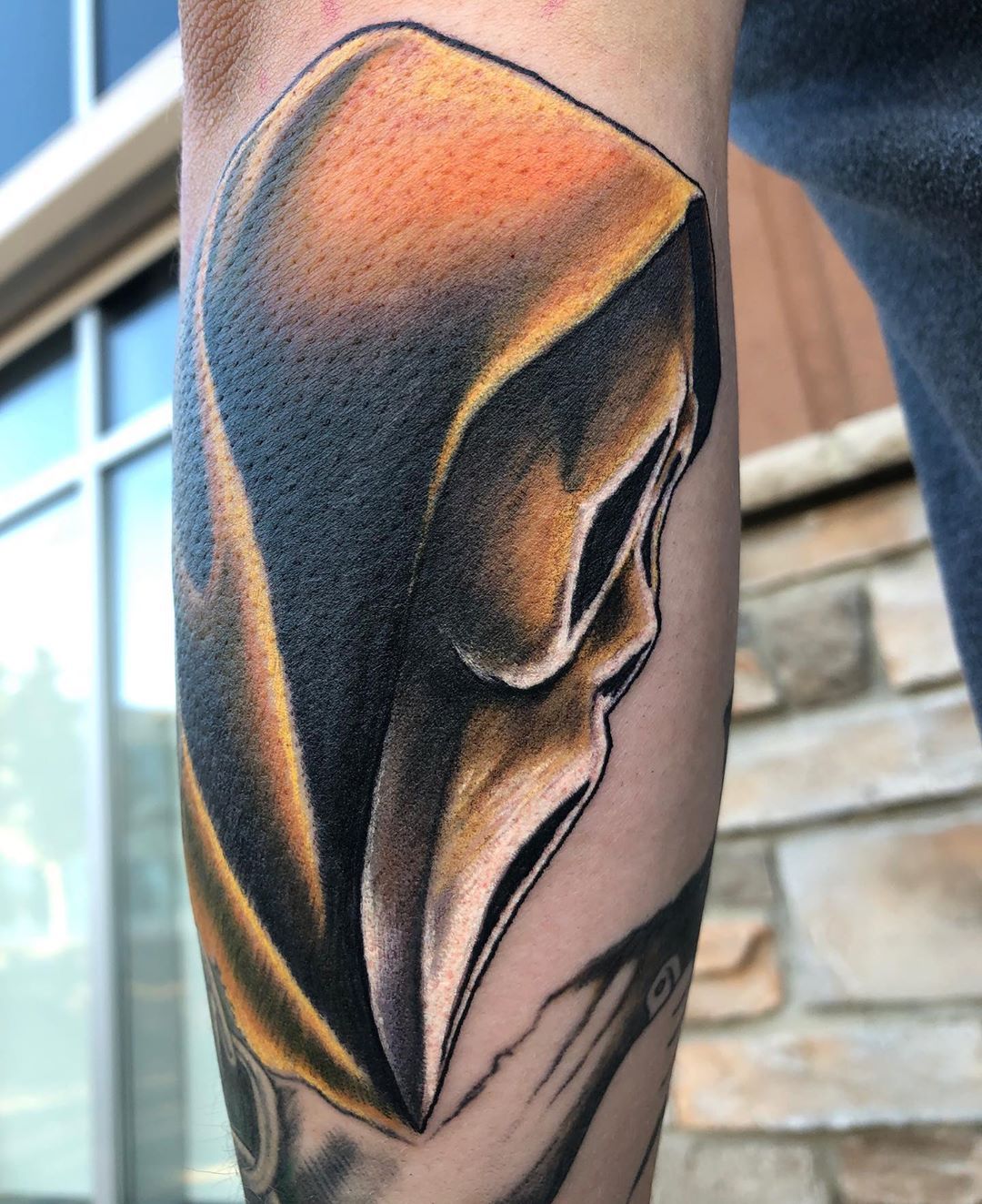 Ghostface from Scream Tattoo by Chris Labrenz at Black Gold Tattoo Co in Edmonton Alberta Canada