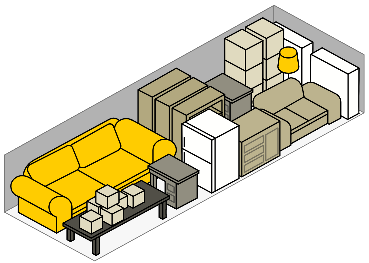 10x20 storage unit - Oakdale Self Storage - Approx. Capacity - 5-6 Rooms
